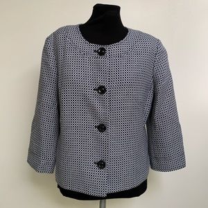Covington Black White Checkered Jacket Blazer